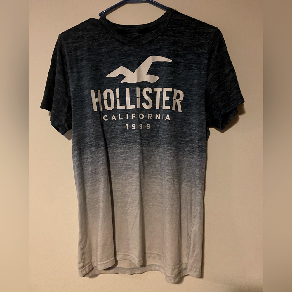 Hollister California 1999 logo T shirt with bird hombre fade about a large Mens